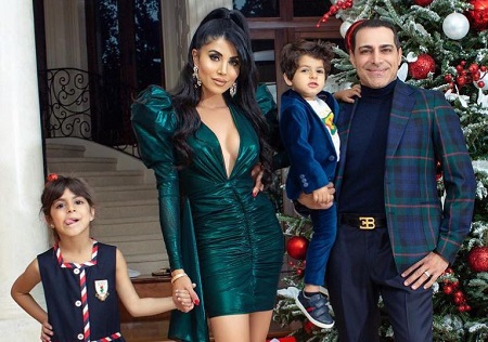 Manny & Leyla Khoshbin with their daughter Priscilla Khishbin and son Enzo Khoshbin.
